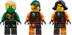 Lloyd, Bucko och Cyren. Snygga minifigurer - som vanligt