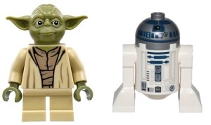 Yoda och den kanske vanligaste minifiguren som finns...